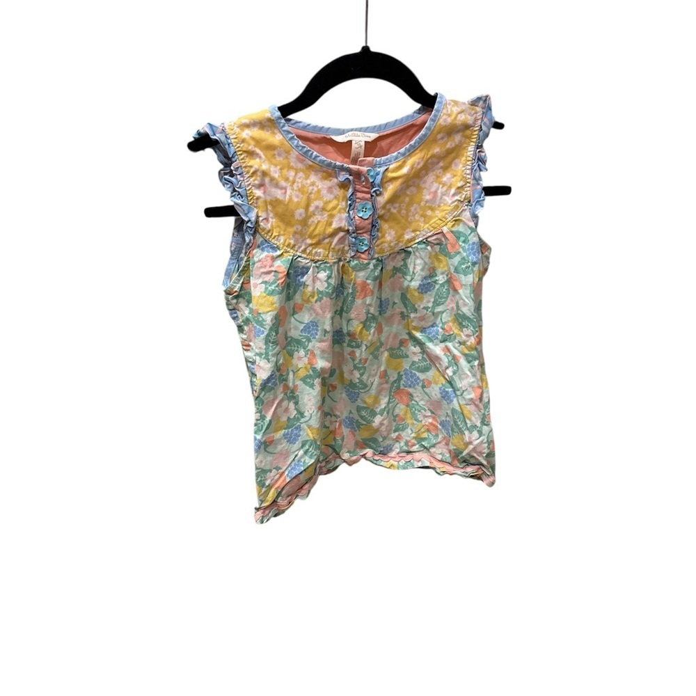 Matilda Jane Yellow and Blue Floral Kids Blouse